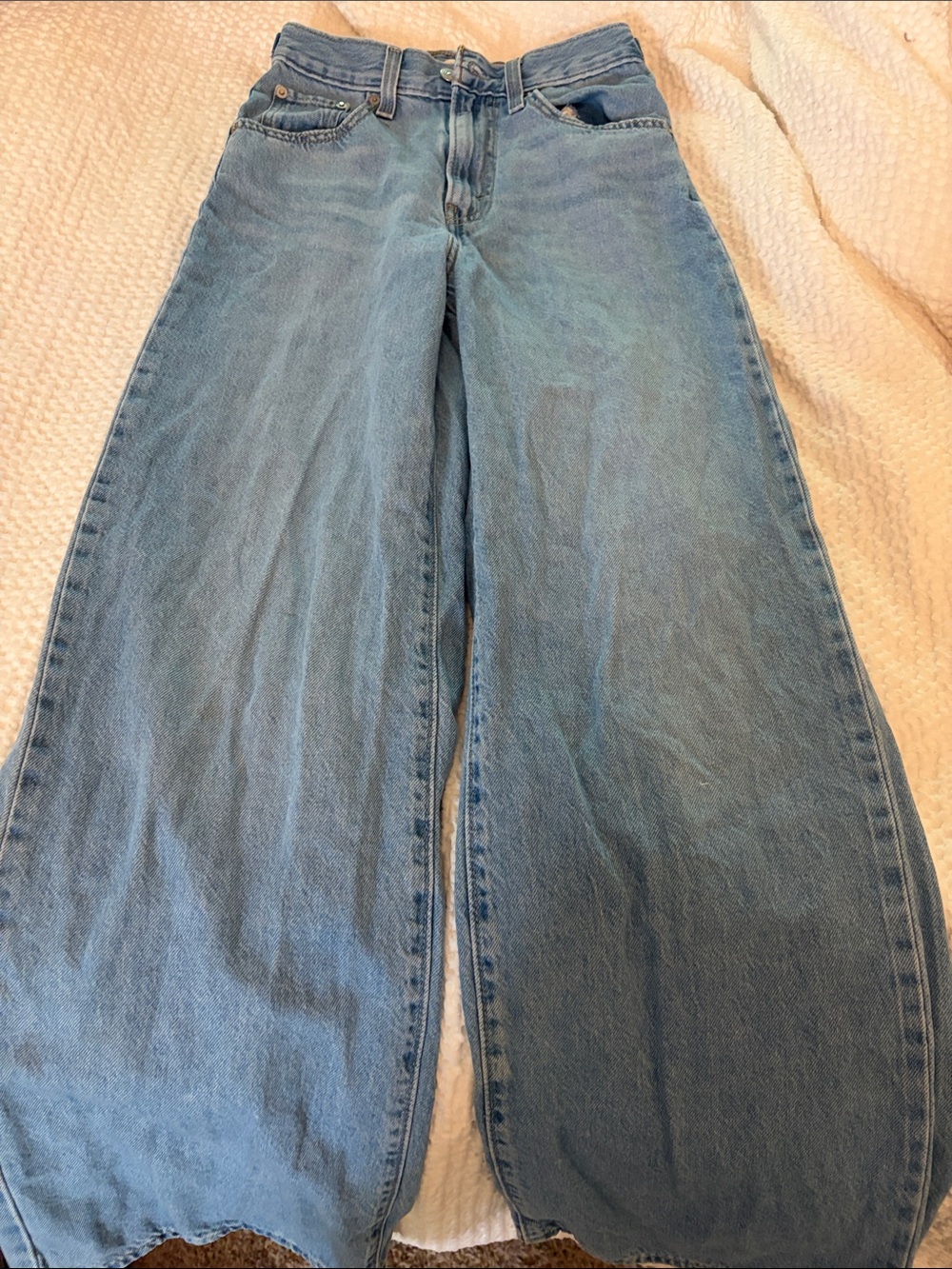Levi's Light Blue Wide Leg Jeans